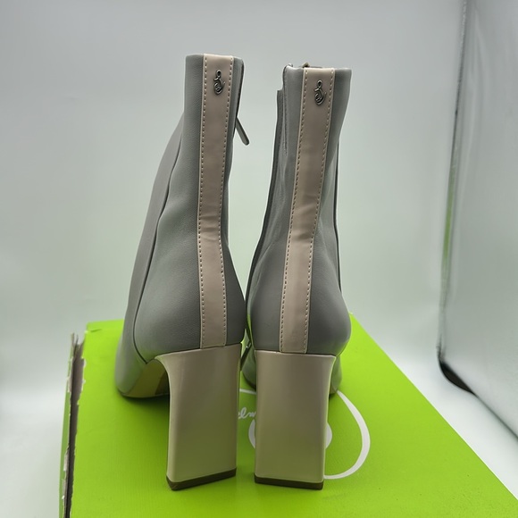 NWT SAM EDELMAN ANIKA PEBBLE GRET LEA heeled boots size 10 - Picture 4 of 10